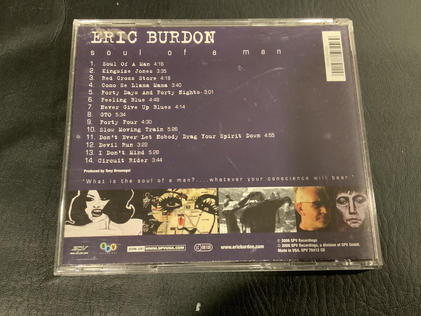 Eric Burdon CD & DVD Lot - New Animals: Live at the Coach House + Soul Of A Man - Image 6
