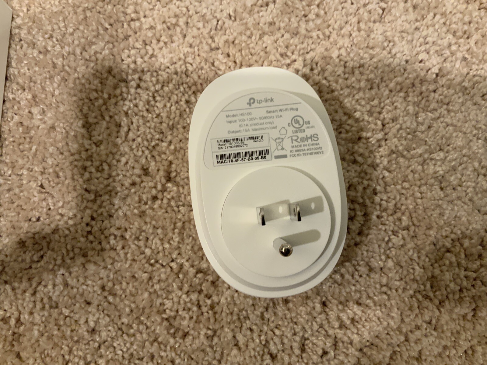 TP-LINK Kasa HS100 Smart Wi-Fi Plug Remote Access Open Box Never Used - Image 5