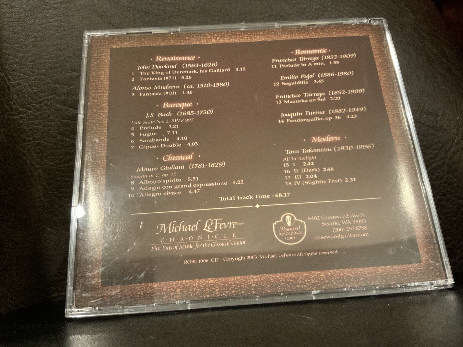 6 HTF Classical Guitar Albums: David Russell, Kraft, Garcia, Sor, Villa-Lobos - Image 3