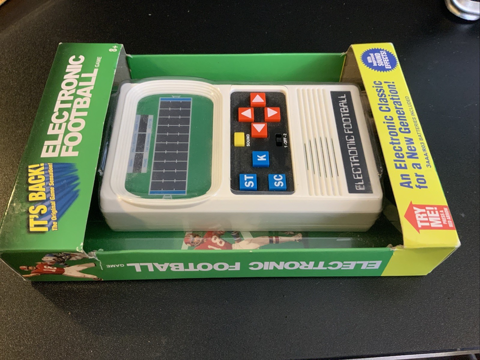 Electronic Football Classic Basic Fun Game One Size White NEW Sealed RARE Works - Image 3