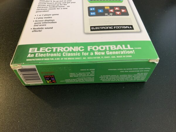 Electronic Football Classic Basic Fun Game One Size White NEW Sealed RARE Works - Image 6