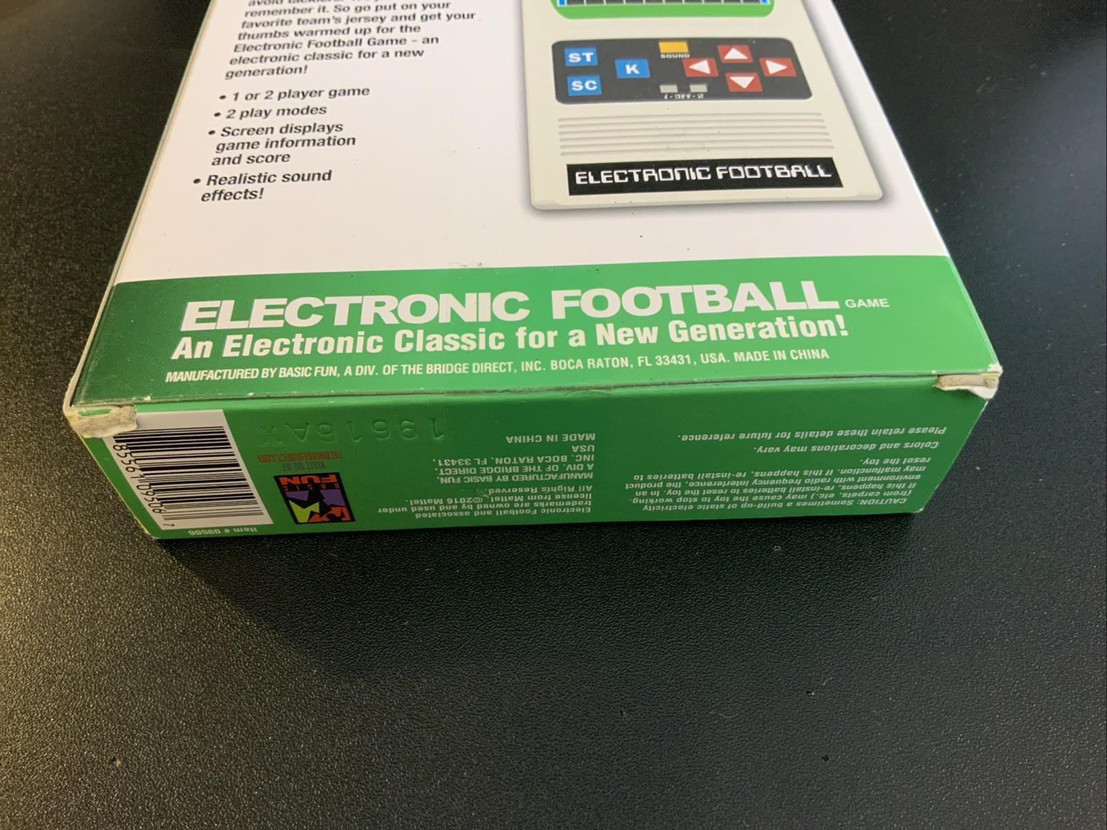 Electronic Football Classic Basic Fun Game One Size White NEW Sealed RARE Works - Image 6