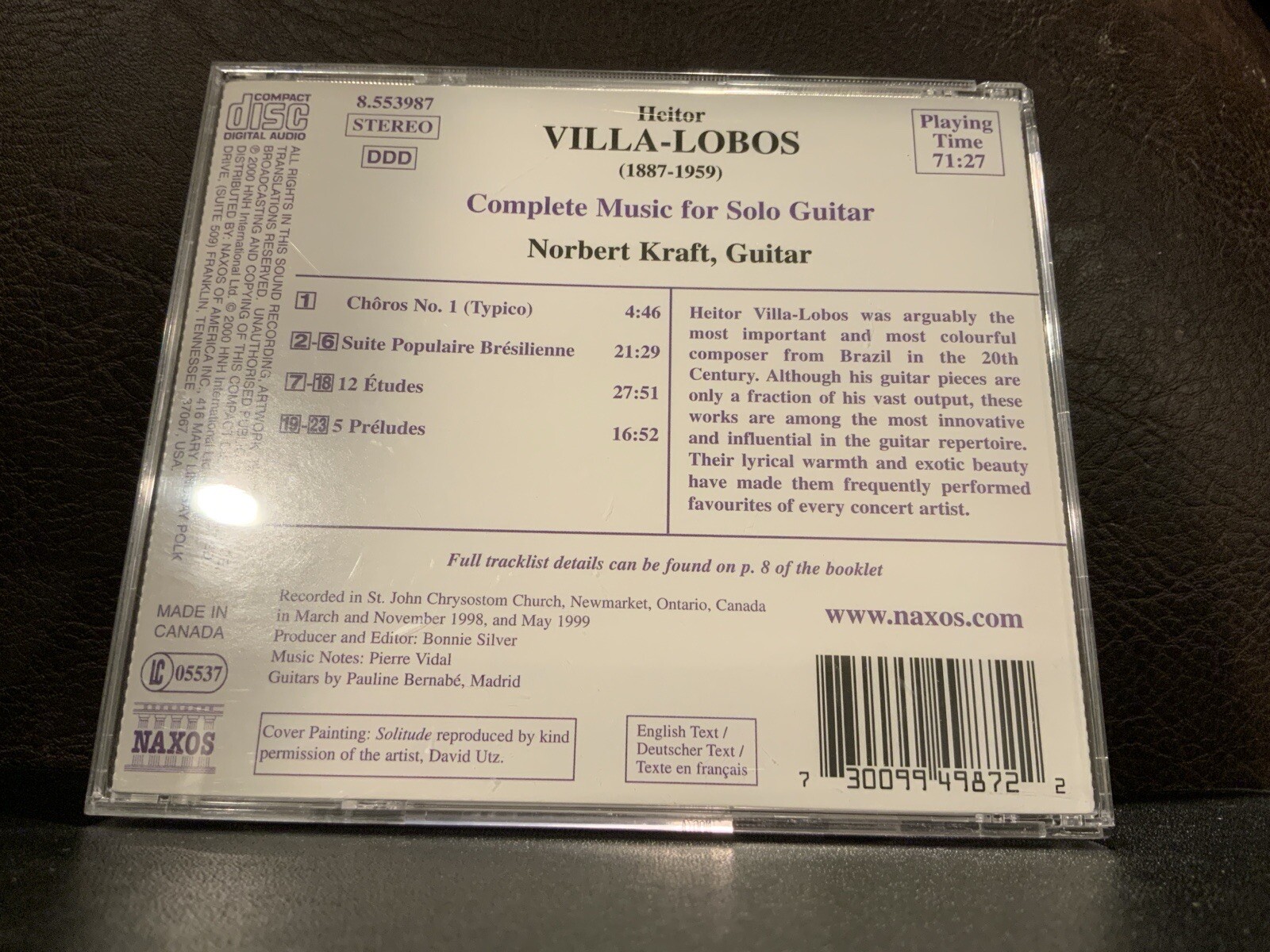 6 HTF Classical Guitar Albums: David Russell, Kraft, Garcia, Sor, Villa-Lobos - Image 14