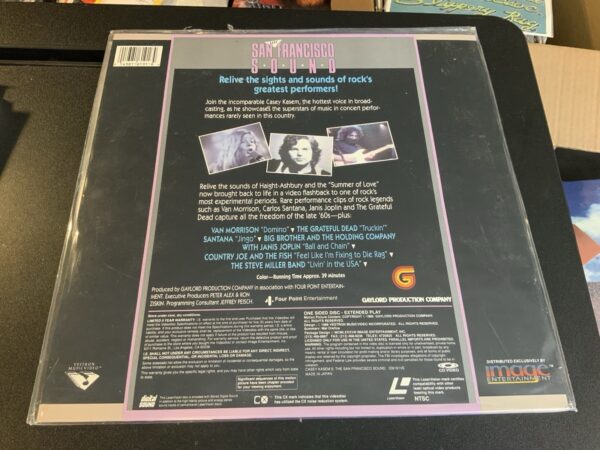 CASEY KASEM'S ROCK 'N ROLL GOLDMINE - THE SAN FRANCISCO SOUND Laserdisc LD RARE - Image 2