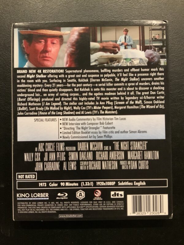 The Night Strangler & Night Stalker (Bluray, 1973) Kino Lorber w/Slipcovers! OOP - Image 3
