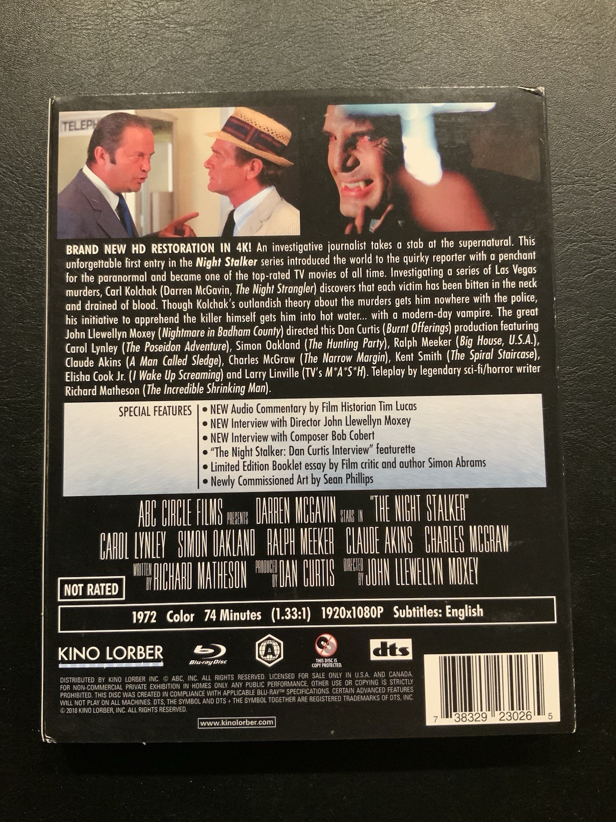 The Night Strangler & Night Stalker (Bluray, 1973) Kino Lorber w/Slipcovers! OOP - Image 7