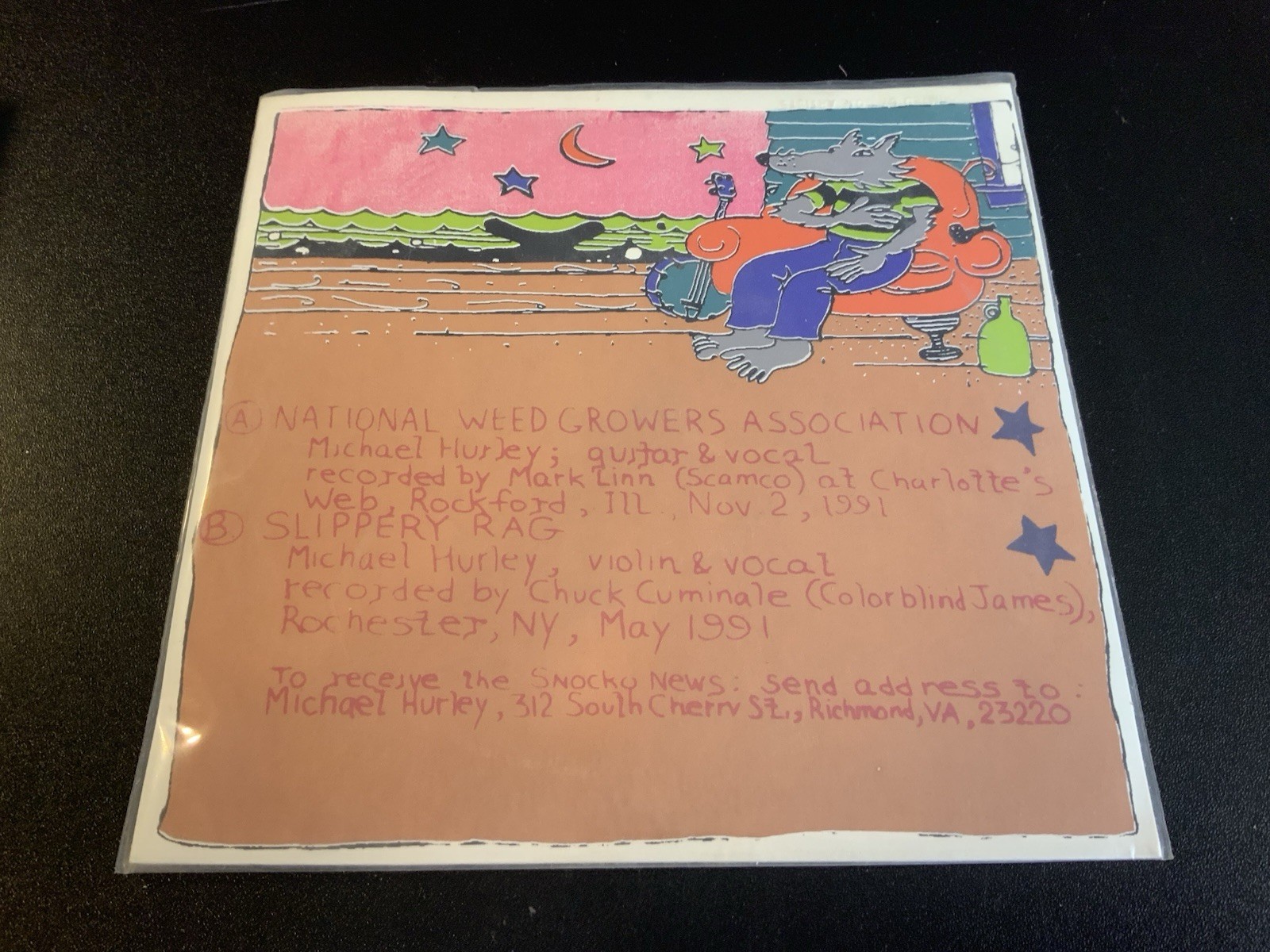 Michael Hurley 7” Vinyl Single | National Weed Growers & Slippery Rag ULTRA RARE - Image 2