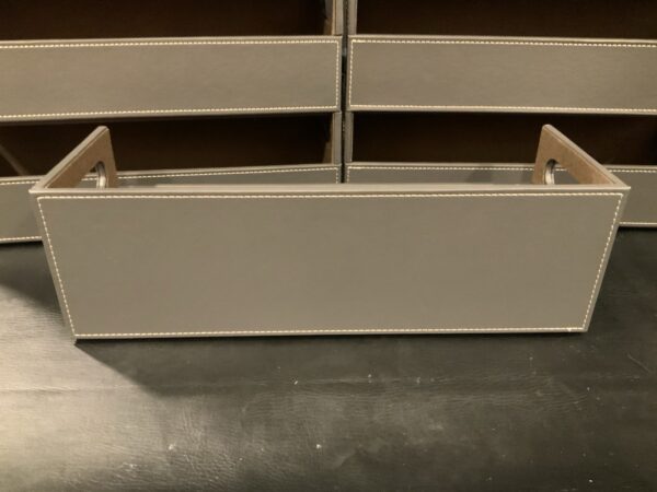CD Storage Box | Stock Your Home | Cool Faux White Leather Stackable | Top Shape - Image 8