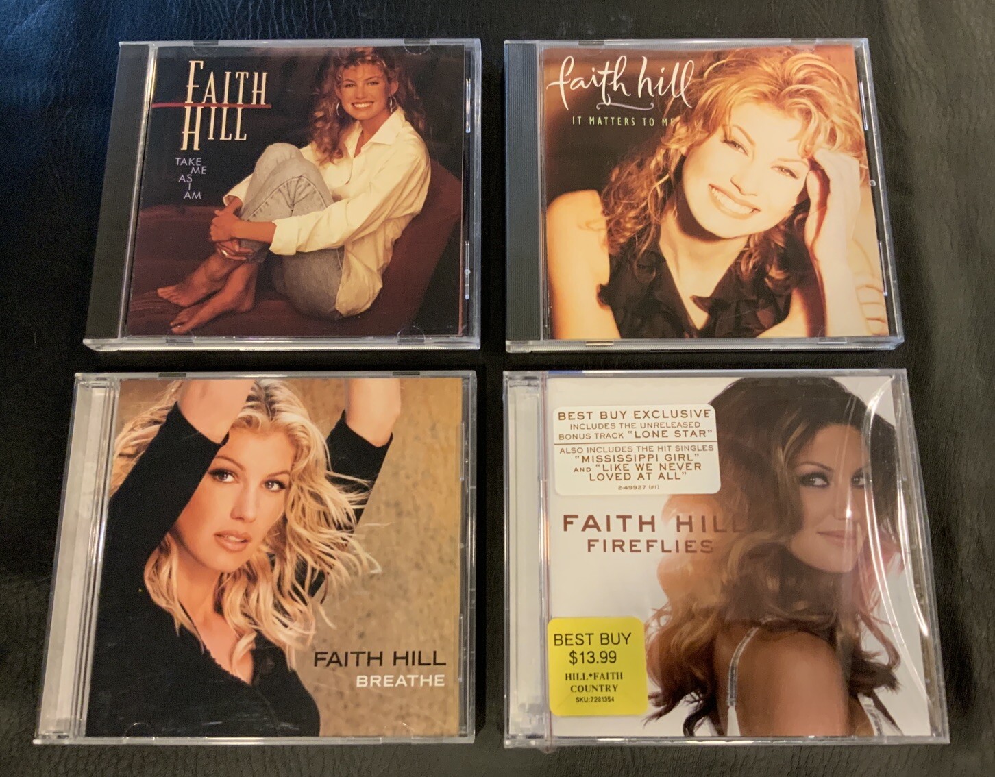 FAITH HILL 4 CD Lot - Take Me As,  It Matters, Breathe, Fireflies (BRAND NEW)
