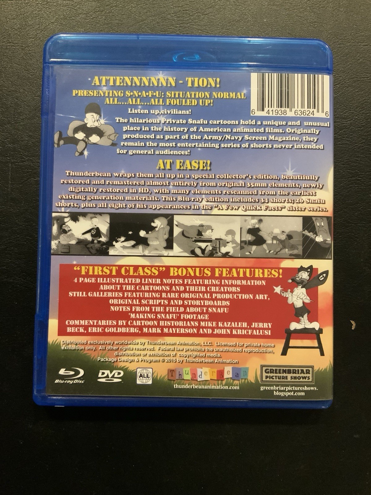 Private Snafu -Golden Classics 1940s animation Thunderbean Blu-ray OOP Pre-owned - Image 2