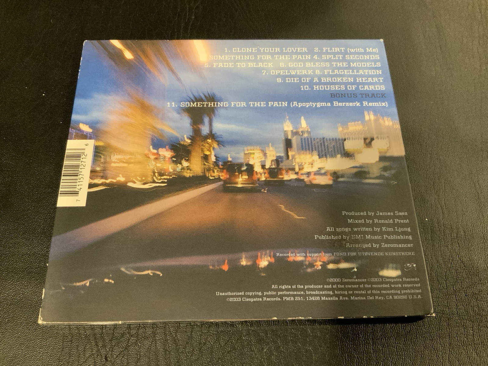Zeromancer - Clone Your Lover - Zeromancer CD 28VG SUPER RARE - Image 2