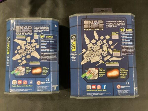 2 New Snap Ships Build To Battle Sabre XF-23 & Lance SV-51 Factory Sealed - Image 2