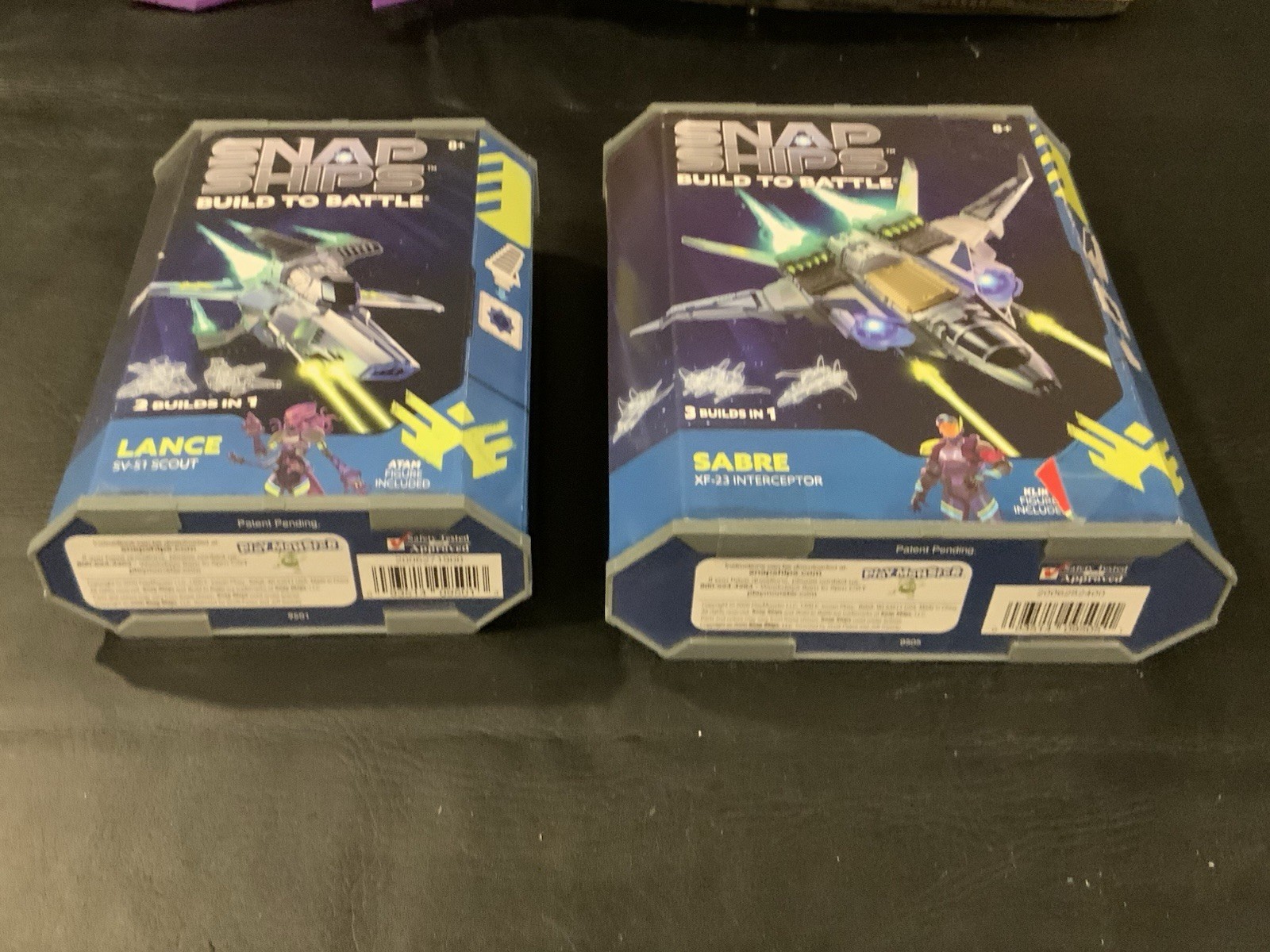 2 New Snap Ships Build To Battle Sabre XF-23 & Lance SV-51 Factory Sealed - Image 3
