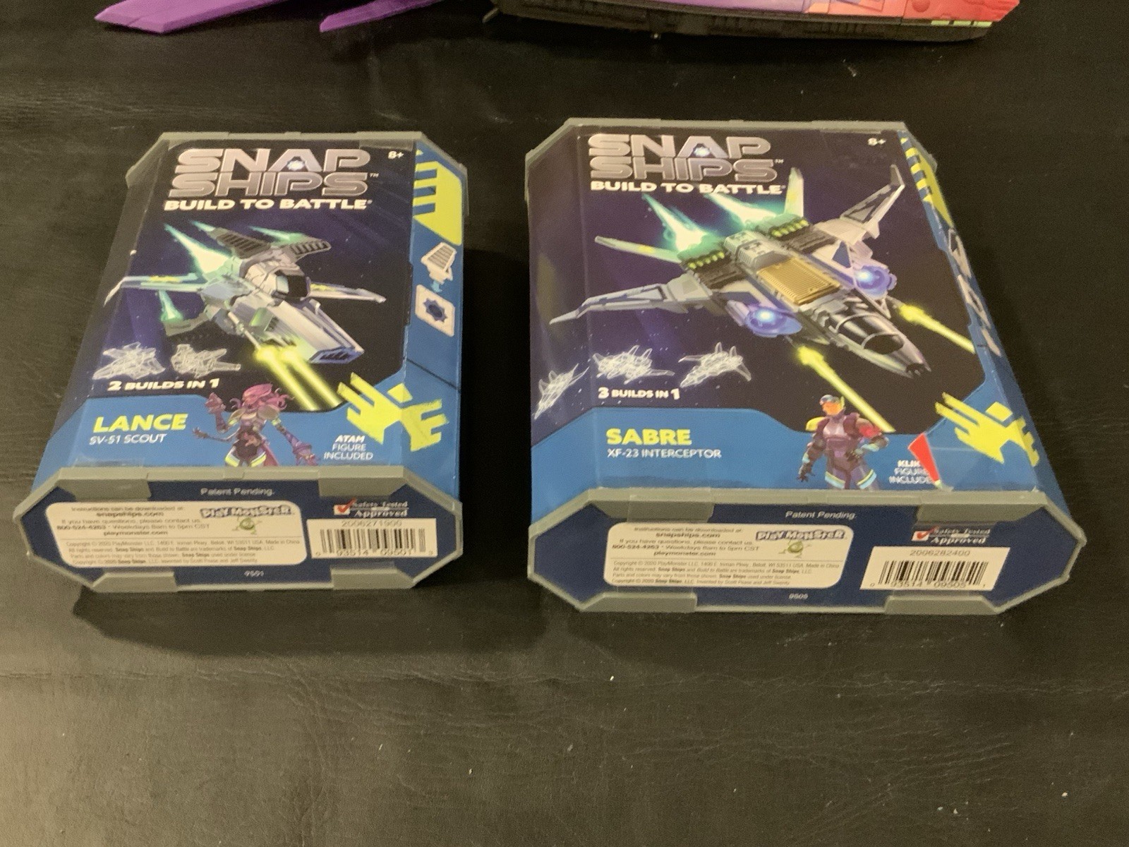 2 New Snap Ships Build To Battle Sabre XF-23 & Lance SV-51 Factory Sealed - Image 4