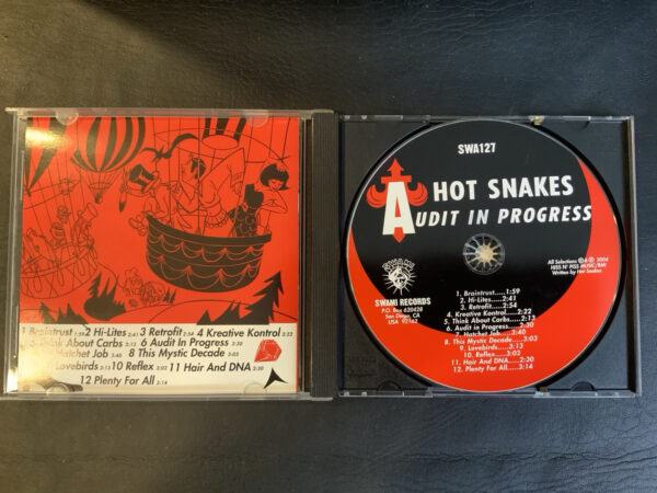 HOT SNAKES: Audit in Progess 2004 Swami Records Punk CD OOP - Image 3