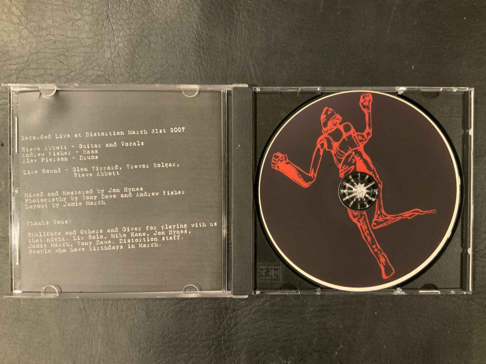 Geinus : Live at Distortion | Ultra RARE CD 2007 Rock Can Roll Records Grunge - Image 3