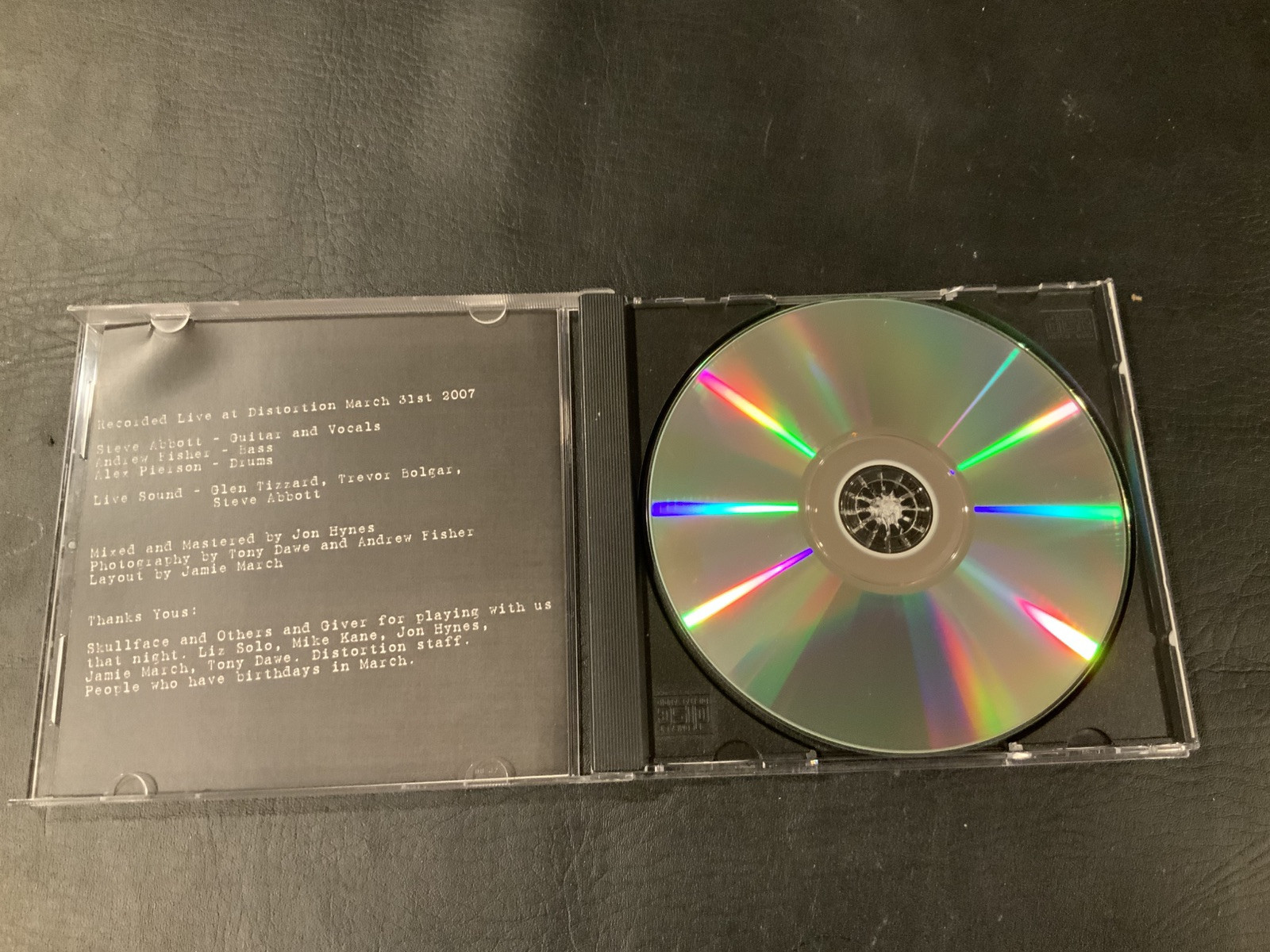 Geinus : Live at Distortion | Ultra RARE CD 2007 Rock Can Roll Records Grunge - Image 4