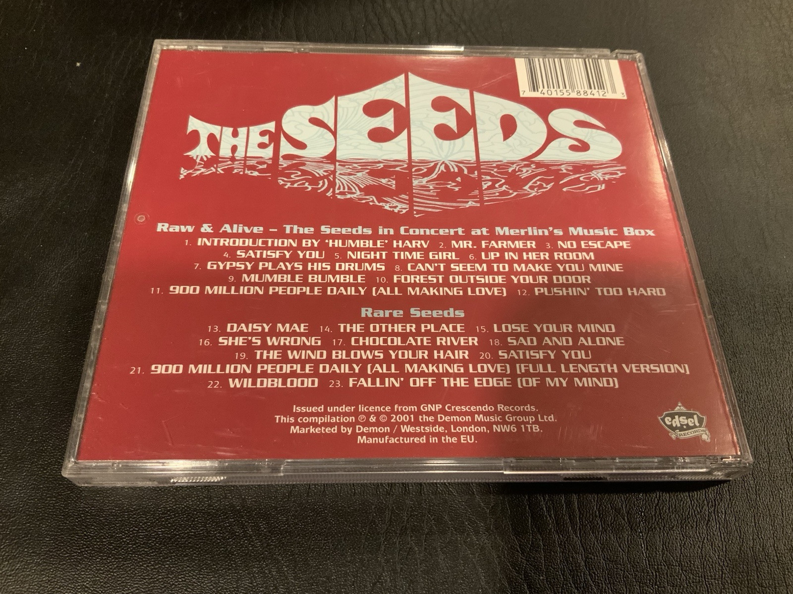 The Seeds – Raw & Alive + Rare Seeds - OOP MINT Garage Rock CD - Image 2