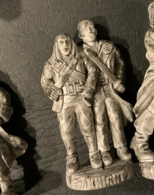 Pirates of Caribbean Dead Man's Chest Pintel Ragetti Knight Grey Chess piece