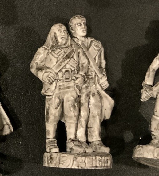 Pirates of Caribbean Dead Man's Chest Pintel Ragetti Knight Grey Chess piece - Image 2