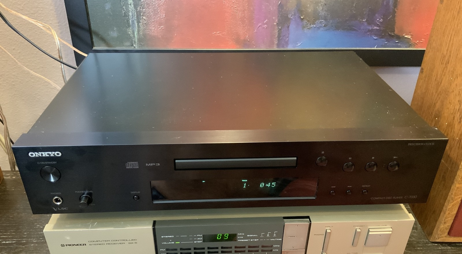 ONKYO C-7030 Compact Disc CD/MP3 Player Black w/Remote 2023 Tested Working VIDEO