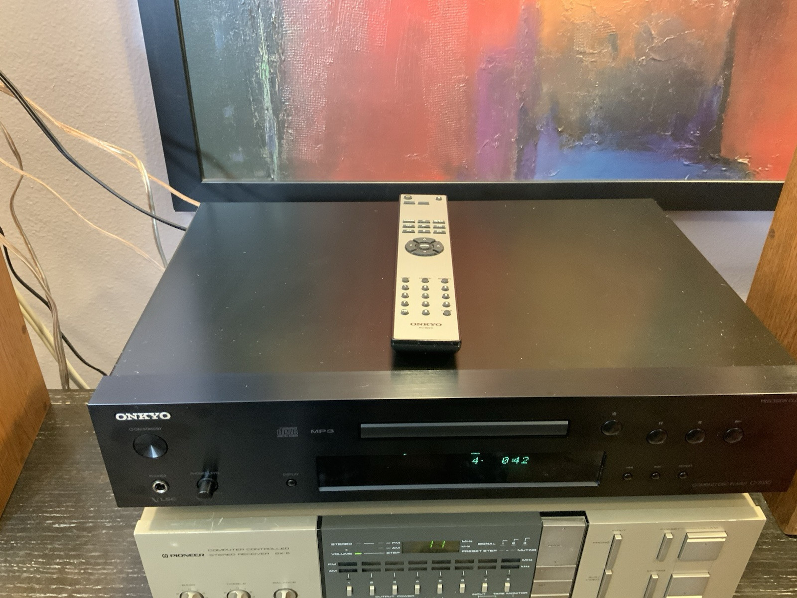 ONKYO C-7030 Compact Disc CD/MP3 Player Black w/Remote 2023 Tested Working VIDEO - Image 5