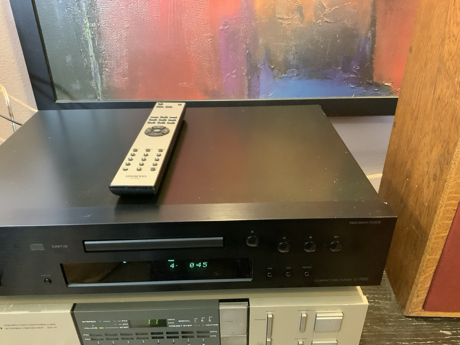 ONKYO C-7030 Compact Disc CD/MP3 Player Black w/Remote 2023 Tested Working VIDEO - Image 6