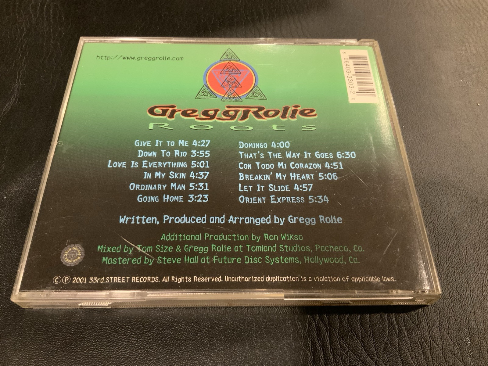 Gregg Rolie - Roots CD 2001 33rd Street Records Journey Santana OOP RARE - Image 2