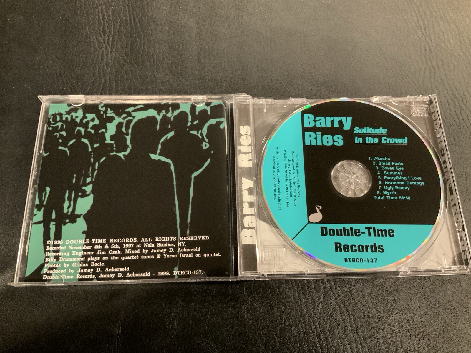Barry Ries - Solitude In The Crowd CD 1998 Double Time Records Super RARE Jazz - Image 3