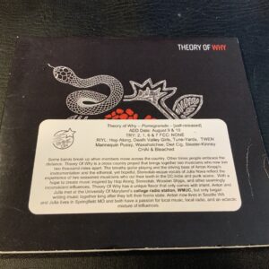 THEORY OF WHY POMEGRANATE   ADVANCE PROMO  GATEFOLD CD