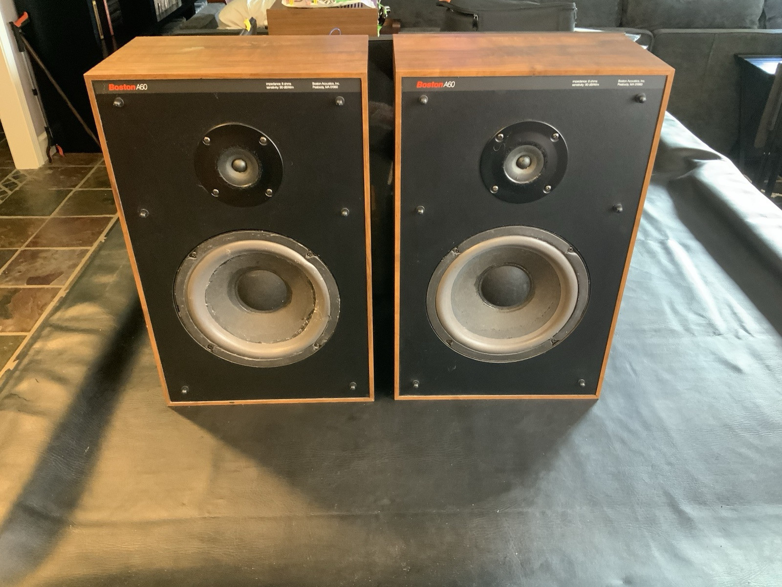 Vintage Boston Acoustics A60 Bookshelf Speakers New Foam See Hear Video - Image 7