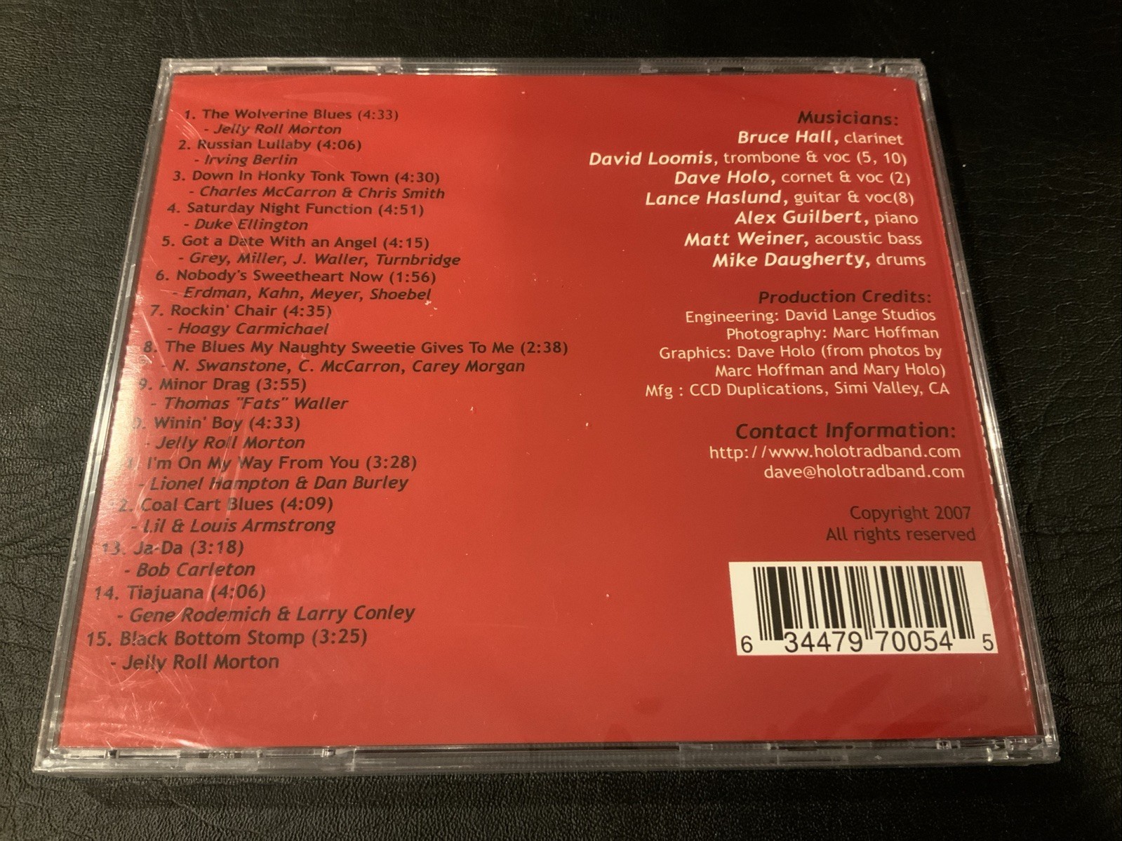 Saturday Night Function - Audio CD By Holotradband Jazz HTB-202 NEW SEALED RARE - Image 2