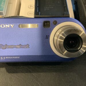 Sony Cyber-Shot DSC-P100 5.1MP Digital Camera RARE BLUE Tested See Pics