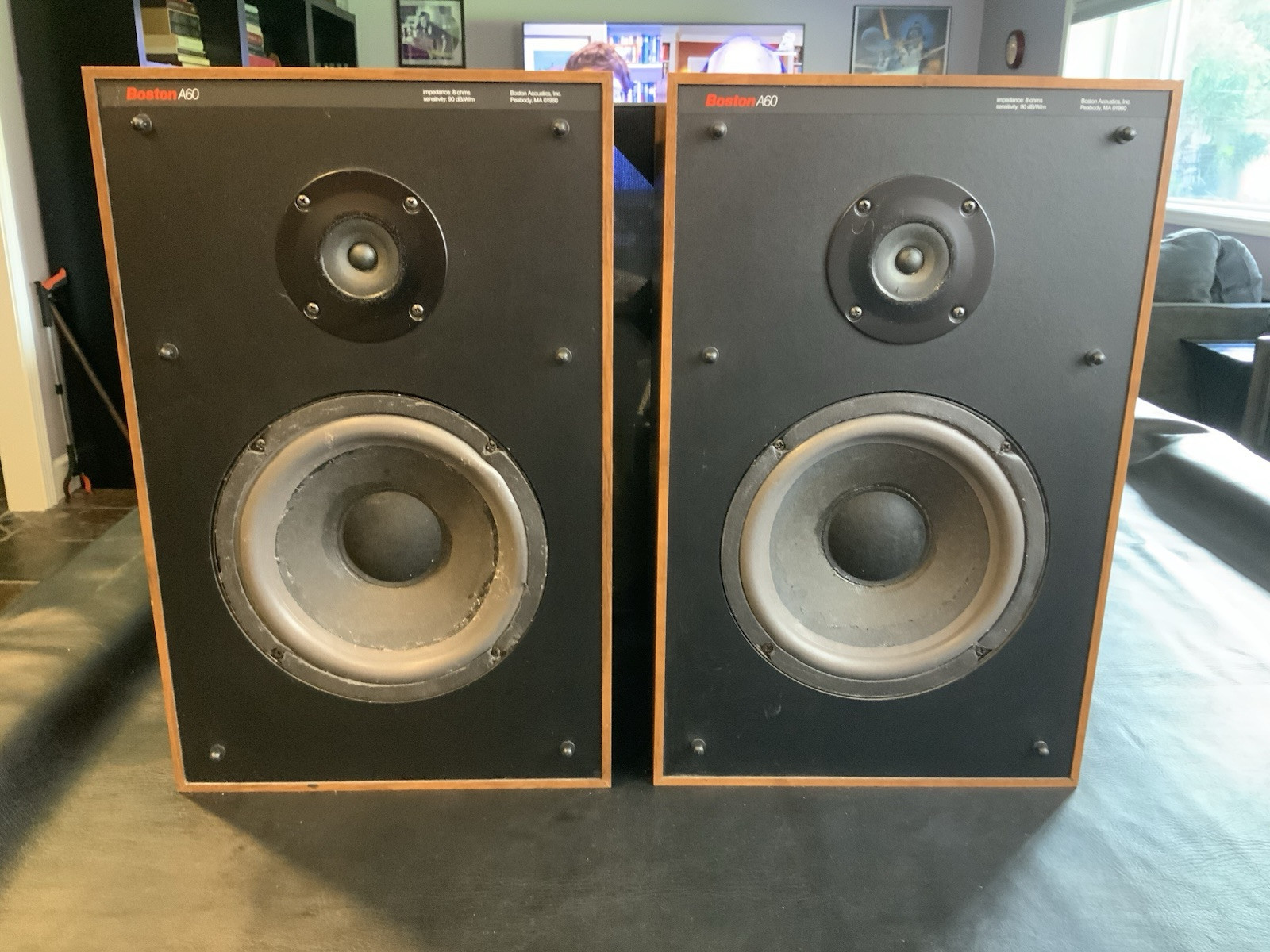 Vintage Boston Acoustics A60 Bookshelf Speakers New Foam See Hear Video - Image 8