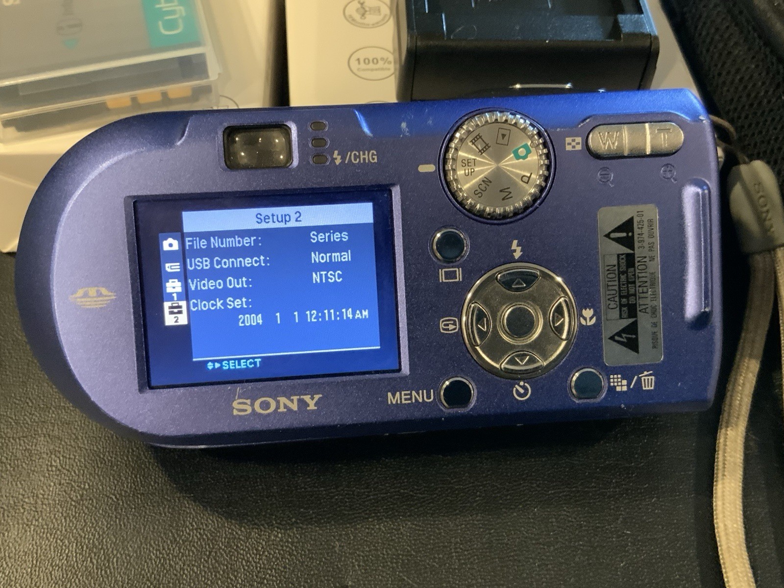 Sony Cyber-Shot DSC-P100 5.1MP Digital Camera RARE BLUE Tested See Pics - Image 10