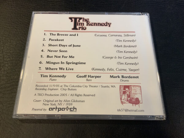The Tim Kennedy Trio - Where We Live CD VERY RARE Seattle Jazz - Image 2