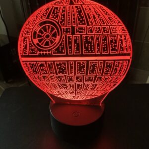 Star Wars 3D Lamp Illusion | Darth Vader, R2D2 & Death Star Remote Control Color