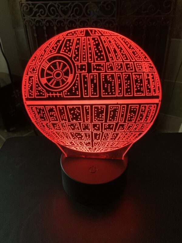 Star Wars 3D Lamp Illusion | Darth Vader, R2D2 & Death Star Remote Control Color