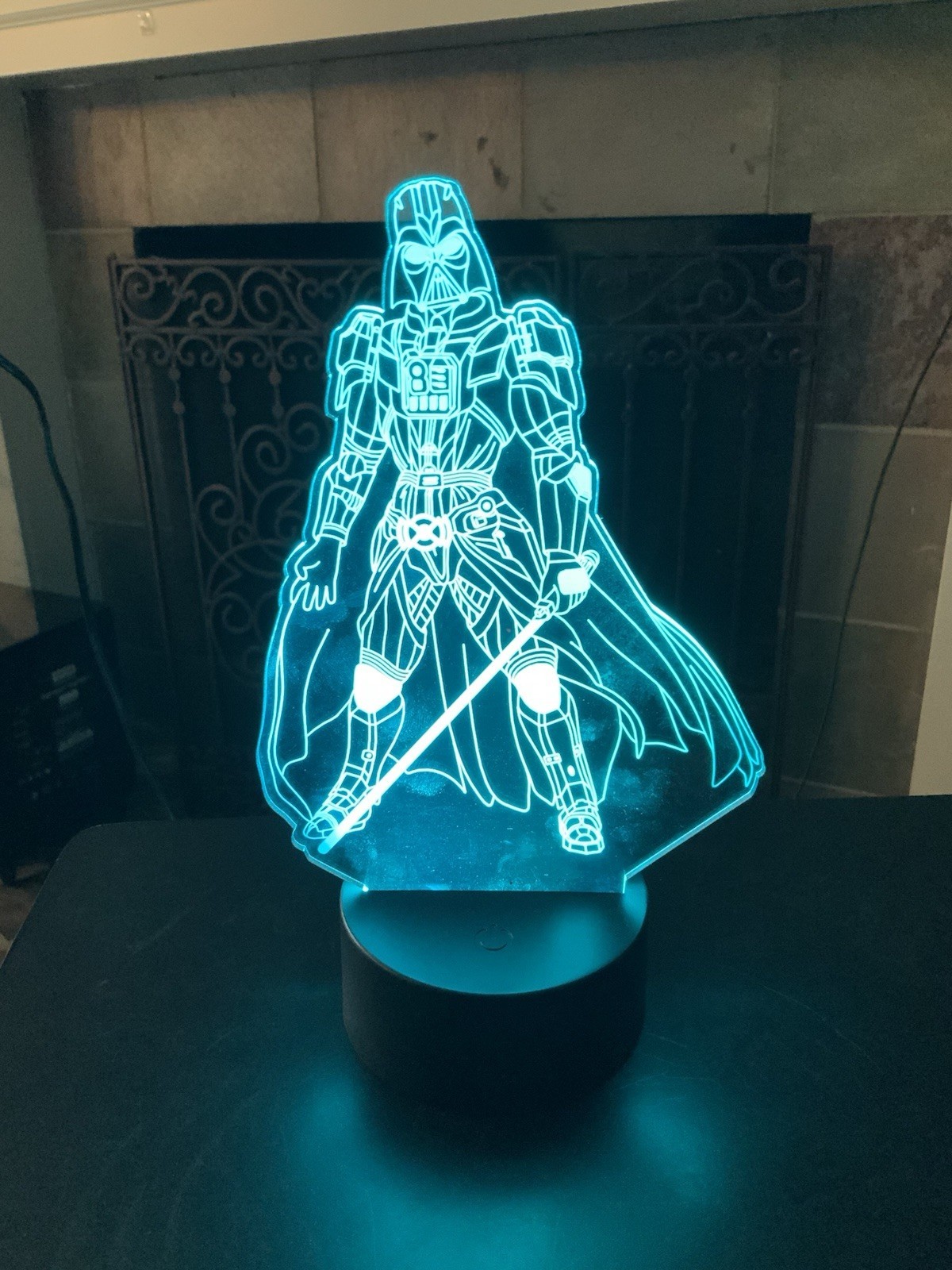 Star Wars 3D Lamp Illusion | Darth Vader, R2D2 & Death Star Remote Control Color - Image 3