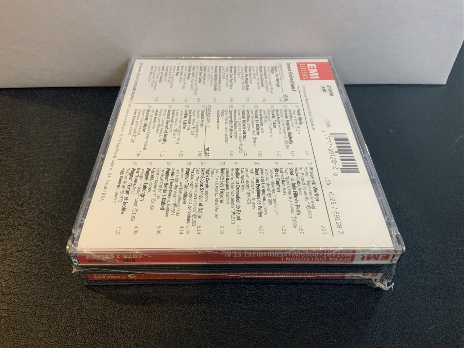CD Opera Collection 1 Mozart Verdi Rossini Wagner EMI 1992 2 CDs Set New Sealed - Image 4