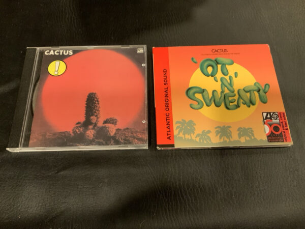 Cactus 2CD Lot: Cactus Self Titled 1977 and 'Ot 'N' Sweaty by Cactus CD 1998