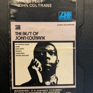 BEST OF JOHN COLTRANE RARE PINK CASSETTE TAPE SLEEVE ATL CS 1541 ATLANTIC EARLY