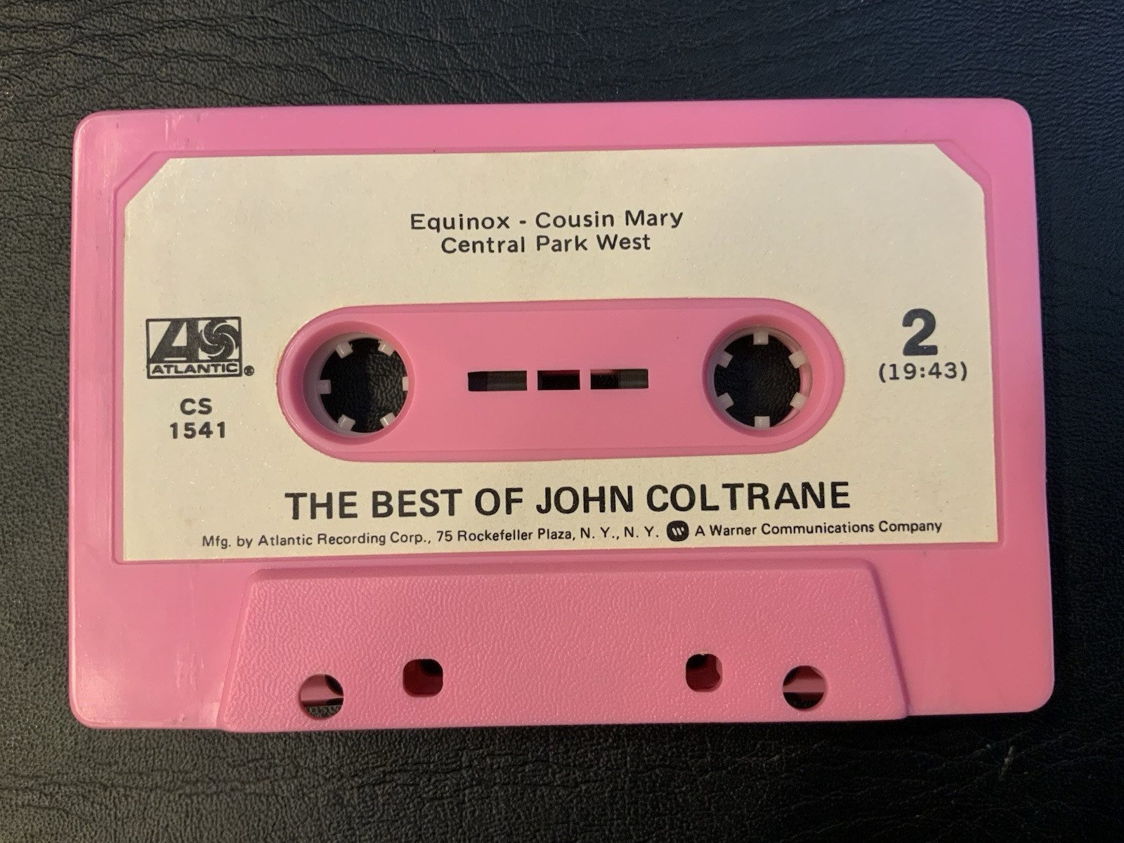 BEST OF JOHN COLTRANE RARE PINK CASSETTE TAPE SLEEVE ATL CS 1541 ATLANTIC EARLY - Image 4