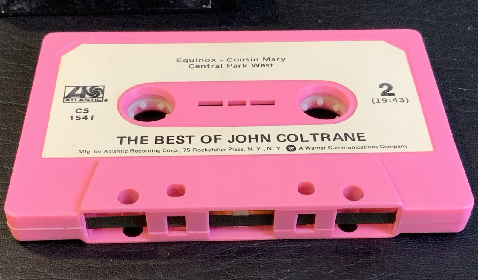 BEST OF JOHN COLTRANE RARE PINK CASSETTE TAPE SLEEVE ATL CS 1541 ATLANTIC EARLY - Image 5