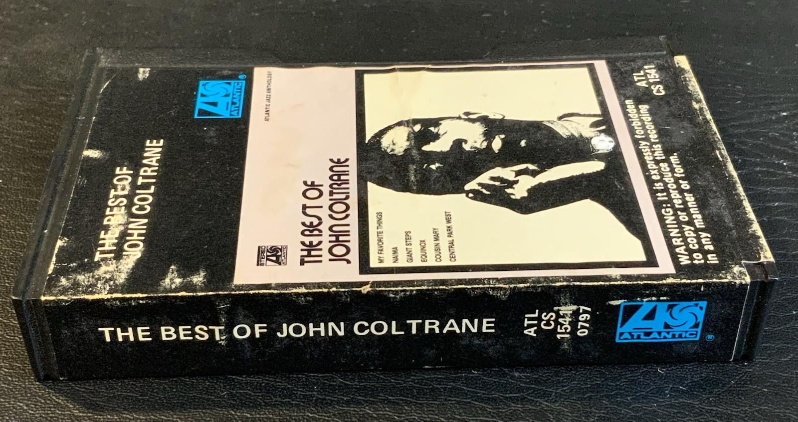 BEST OF JOHN COLTRANE RARE PINK CASSETTE TAPE SLEEVE ATL CS 1541 ATLANTIC EARLY - Image 6
