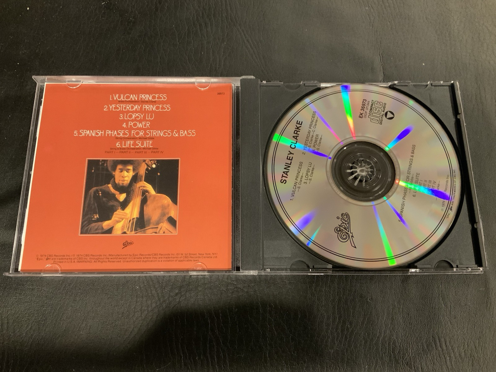 Stanley Clarke - "Stanley Clarke" - ( CD - Epic Records / Columbia Records ) - Image 3