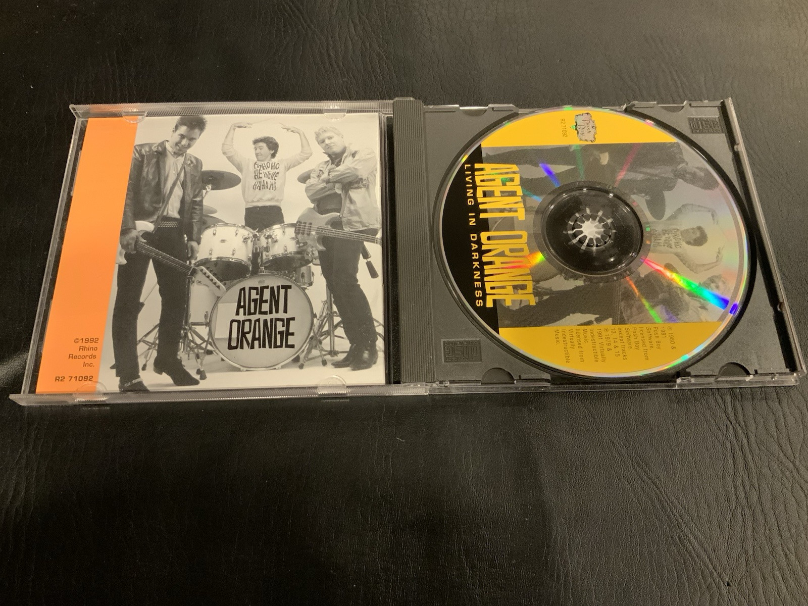 AGENT ORANGE Living In Darkness CD Posh Boy Rhino 1992 Rare OOP - Image 3