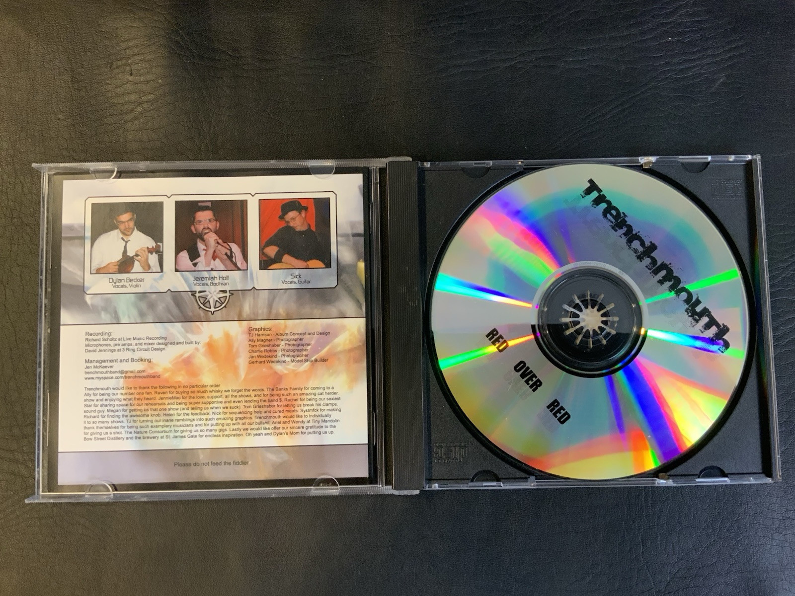 Trenchmouth - Red Over Red CD - Super RARE Irish Folk Very Good - Image 3