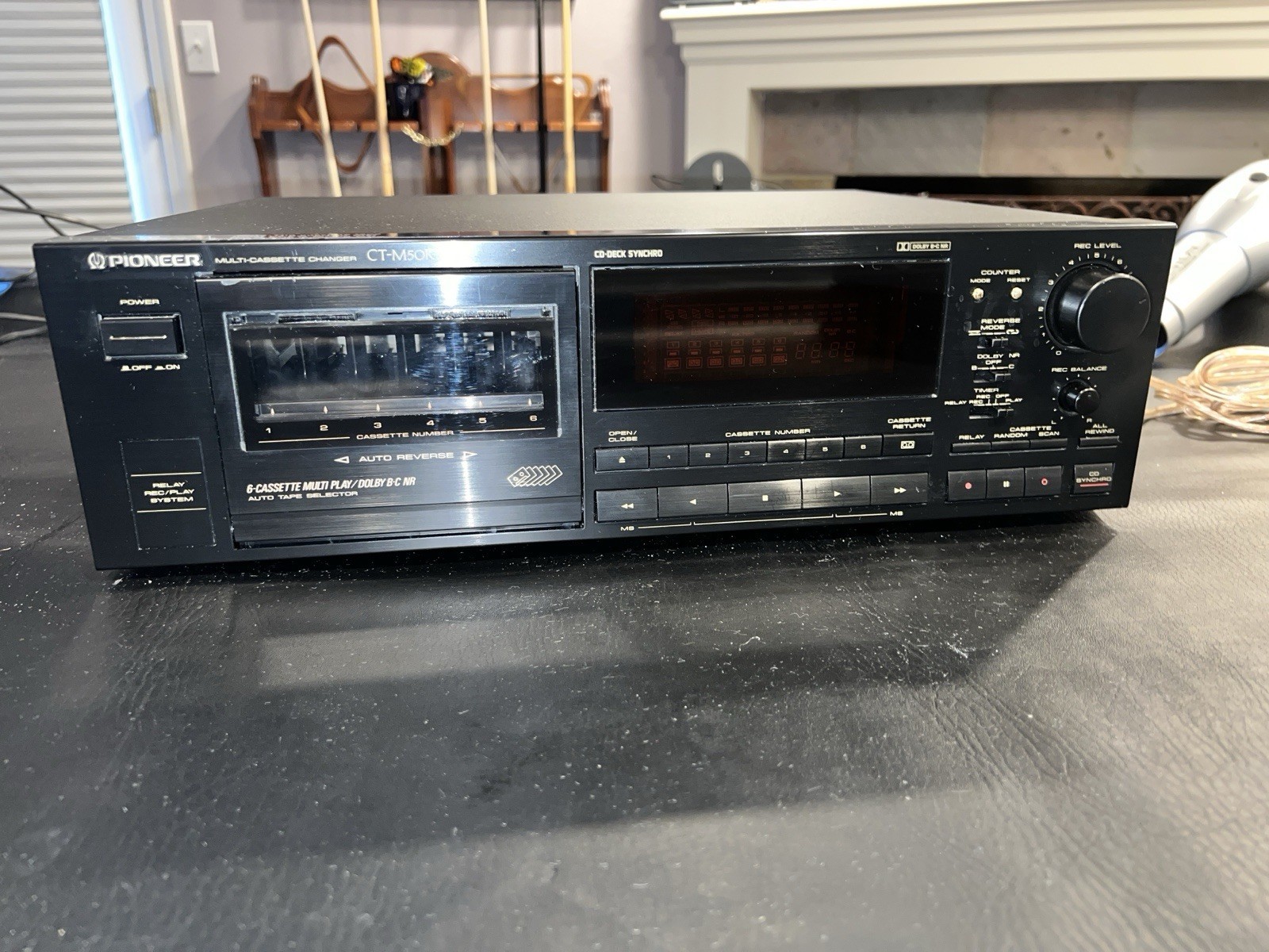 Pioneer CT-M50R 6-Cassette Multi Play Changer COOL RARE WORKING - Image 3