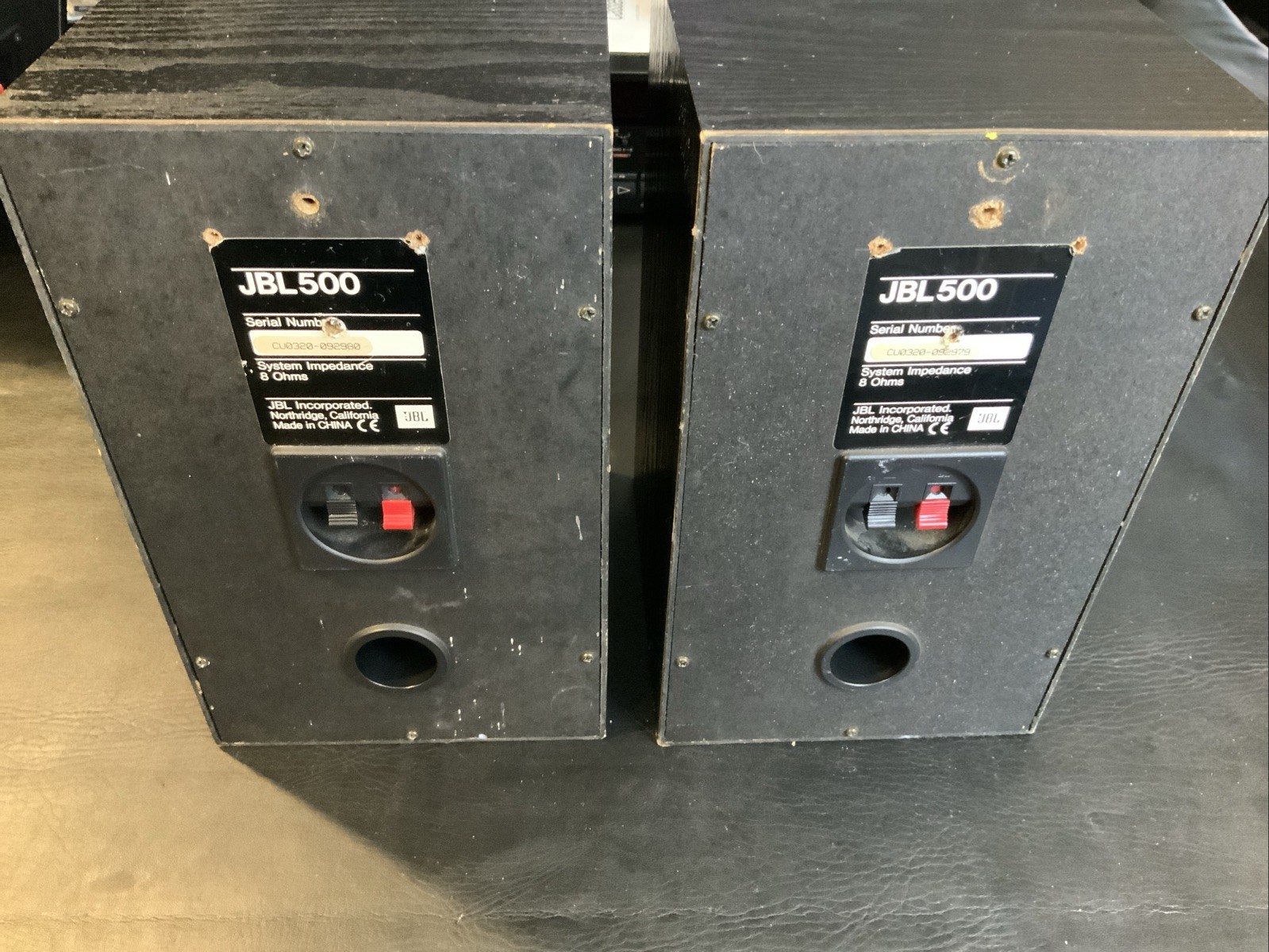 Vintage JBL 500 JBL500 Bookshelf Speakers Pair 8 OHM - TESTED WORKING READ DESC - Image 4